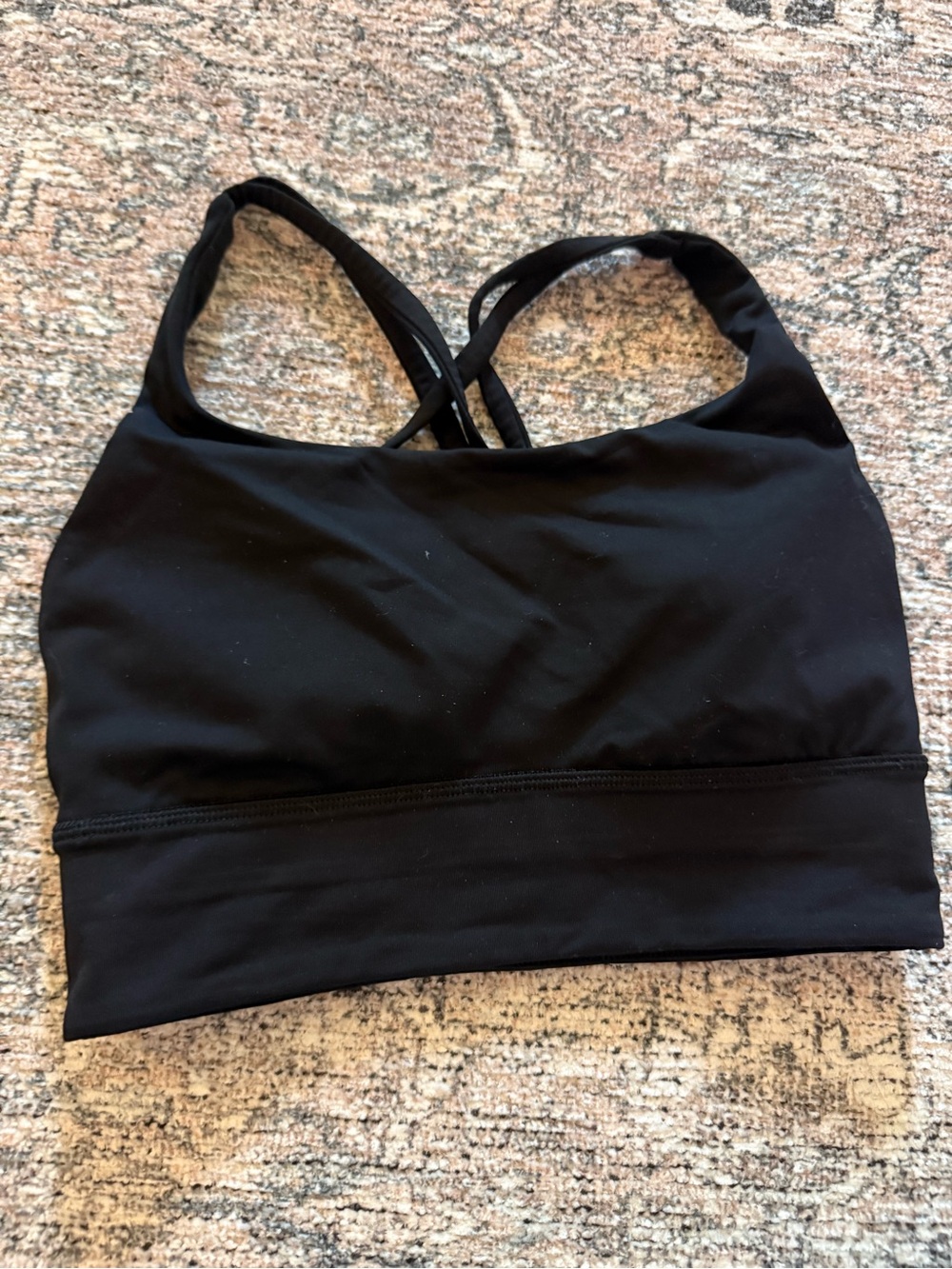 lululemon athletica Black Crossback Sports Bra